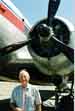 My father in front of the Gooney Bird